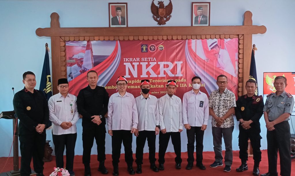 Hari Bela Negara, Tiga Napiter di Lapas Kelas IIA Kendal Ikrar Setia NKRI