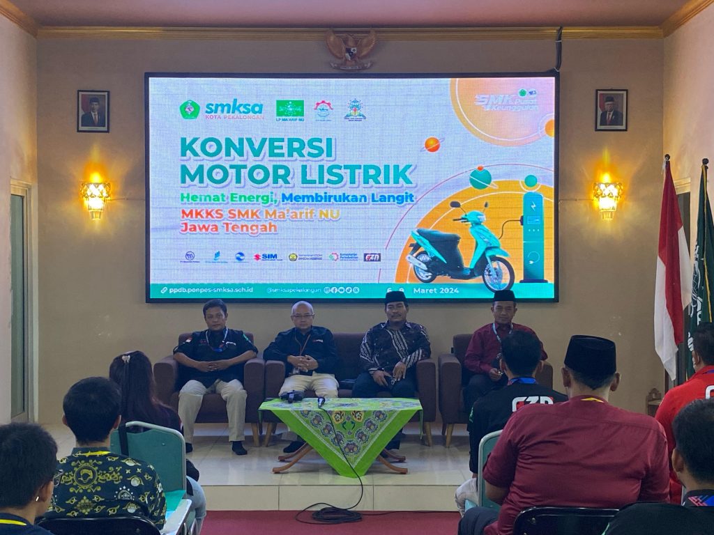 MKK SMK Maarif Jateng Adakan Bimtek Konversi Motor Listrik di Syafi’I Akrom 