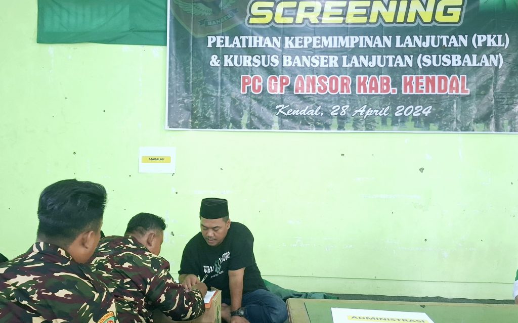 Cetak Kader Militan, PC GP Ansor Kendal Adakan Screening untuk PKL dan Susbalan 