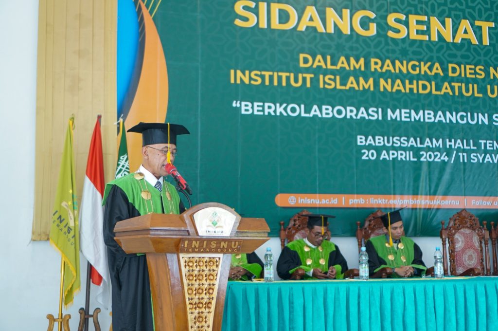 Laporan Tahunan, Rektor INISNU Sampaikan Capaian