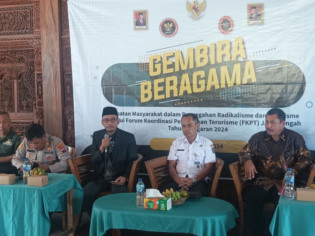 Ketua FKPT Jateng Tegaskan Gembira Beragama Cegah Ideologi Radikal