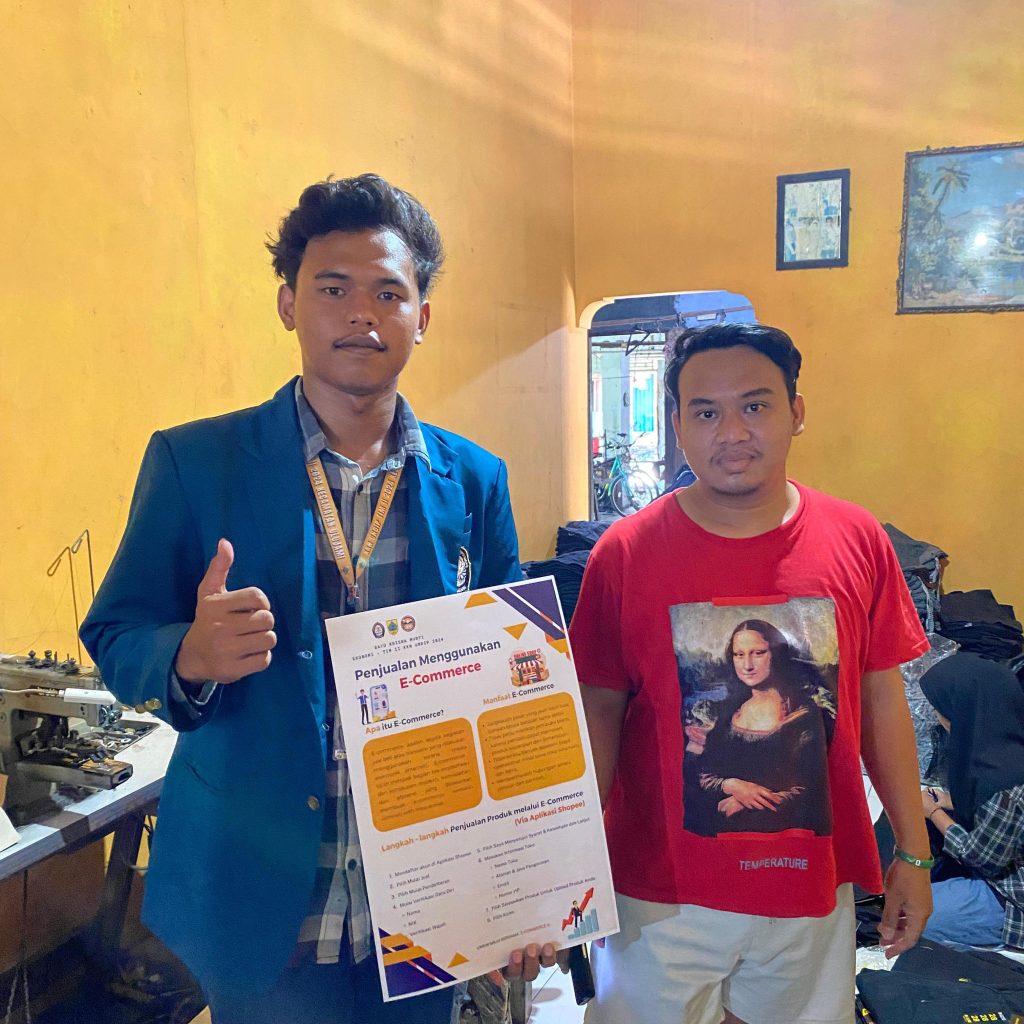 Mahasiswa KKN II UNDIP Bantu Pelaku Usaha Konveksi Lewat Digital Marketing (E-Commerce) Via Aplikasi Shopee