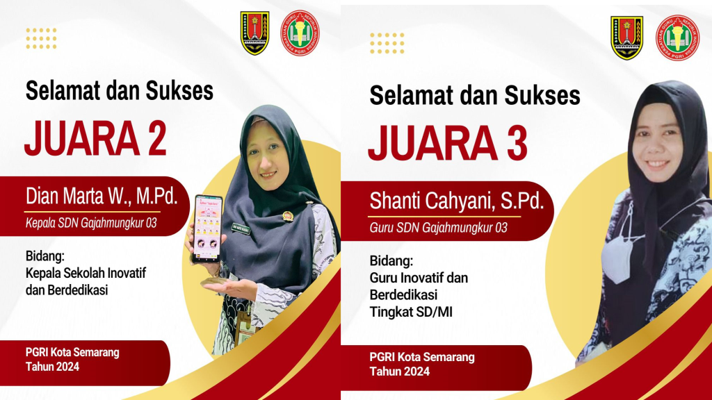 Kepala dan Guru SDN Gajahmungkur 03 Sabet Penghargaan PGRI Semarang