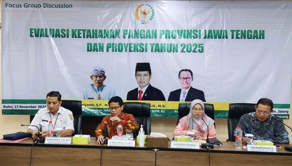 Senator Abdul Kholik: Pemerintah Gagal Jadikan Jateng Lumbung Pangan Nasional