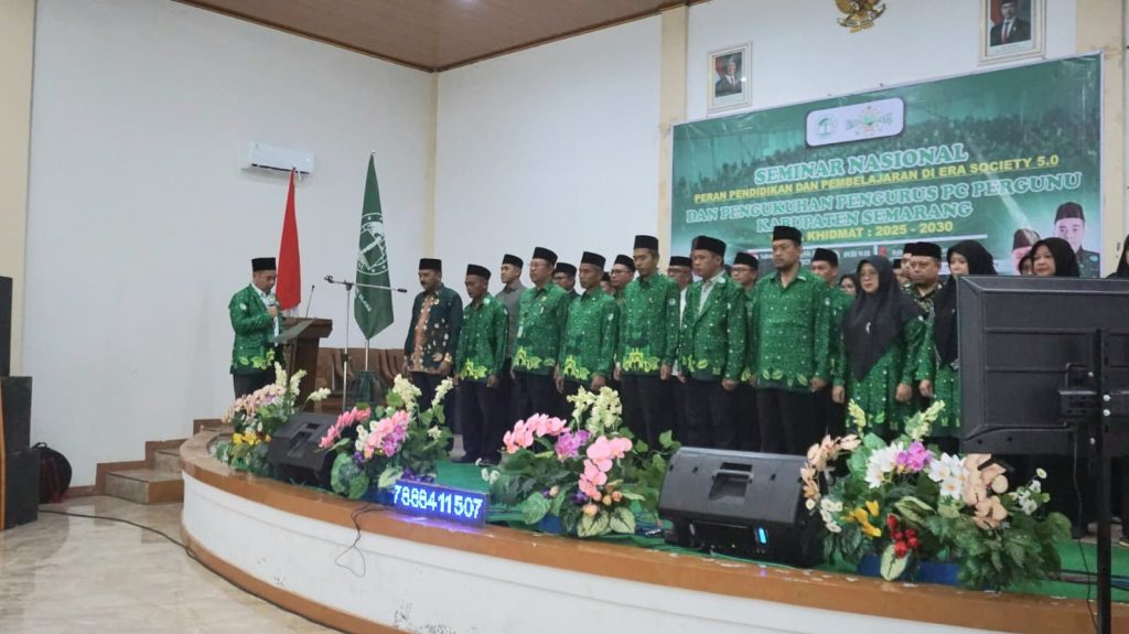 Persatuan Guru Nahdlatul Ulama Kabupaten Semarang 2025-2030 Resmi Dilantik