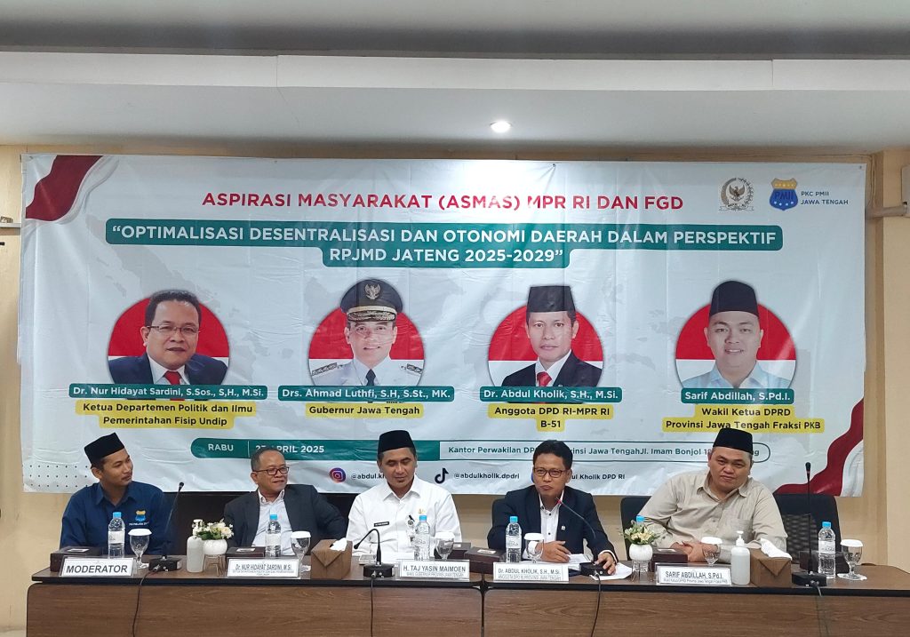 Dr. Abdul Kholik Minta Pemprov Jateng Fokus Terhadap Sektor Pertanian, Kelautan dan Pariwisata 