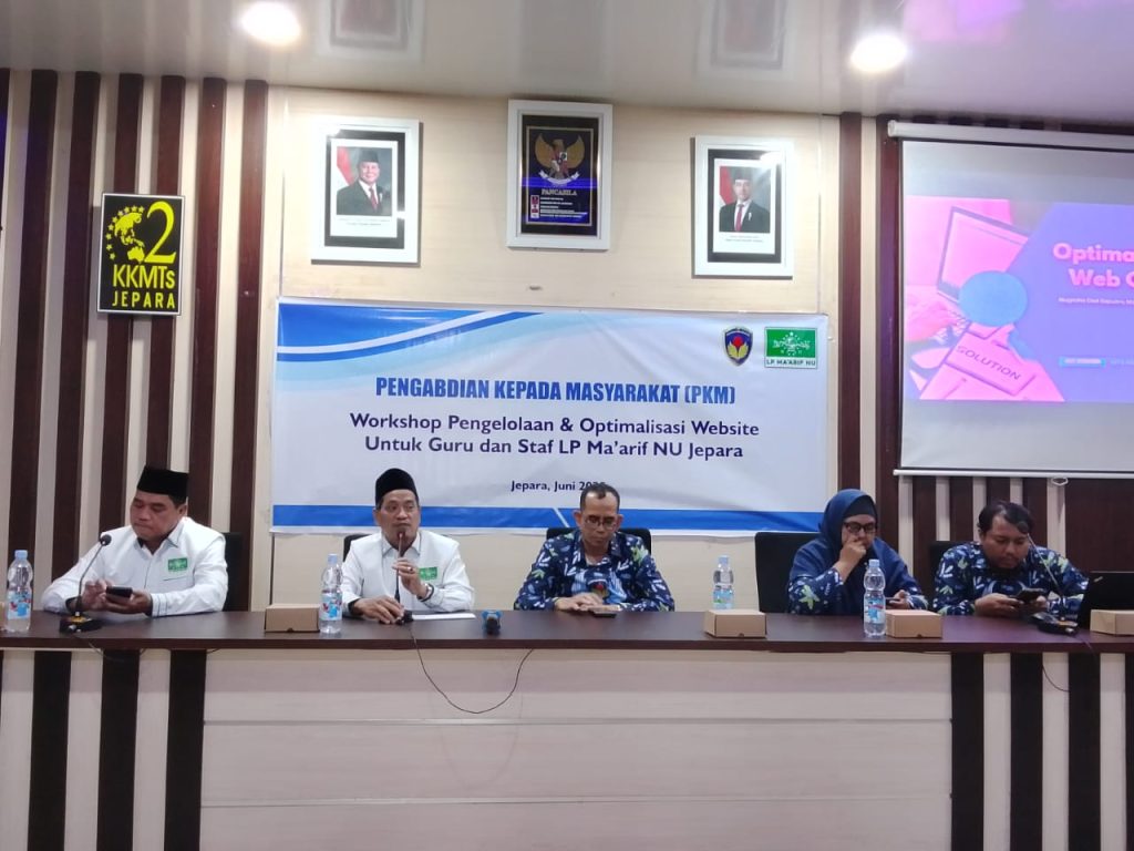 LP Ma’arif NU Jepara Gelar Workshop Pengelolaan dan Optimalisasi Website bagi Guru dan Staf Madrasah