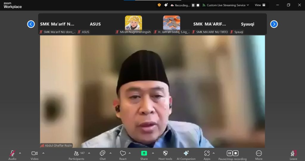 Majalah Ma’arif Disosialisasikan, Gus Rozin Sebut Pengenalan NU Jangan Satu Arah
