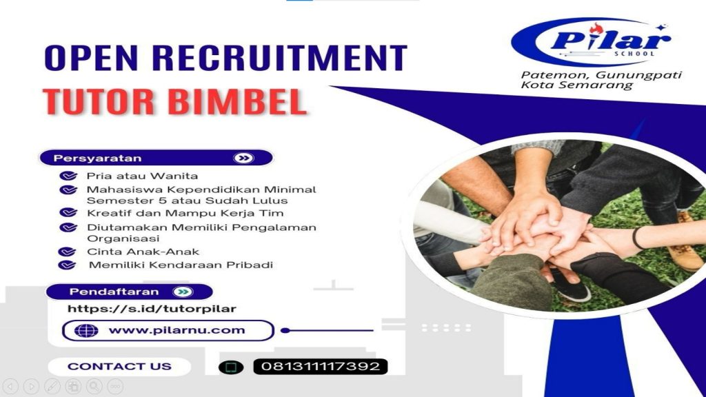 Lowongan Kerja Guru Bimbel Gunungpati Kota Semarang 2025 Terbaru