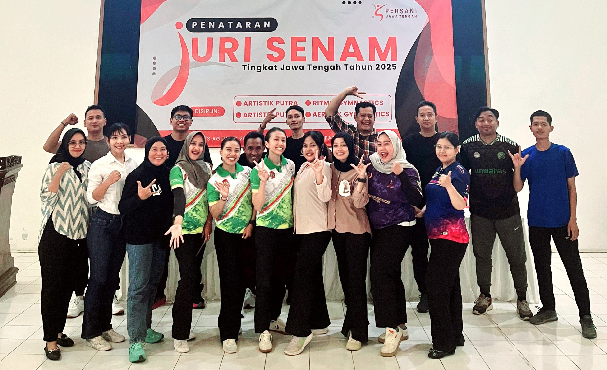 PERSANI Jawa Tengah Gelar Penataran Juri Aerobic Gymnastic SIKLUS XVI 2025–2028