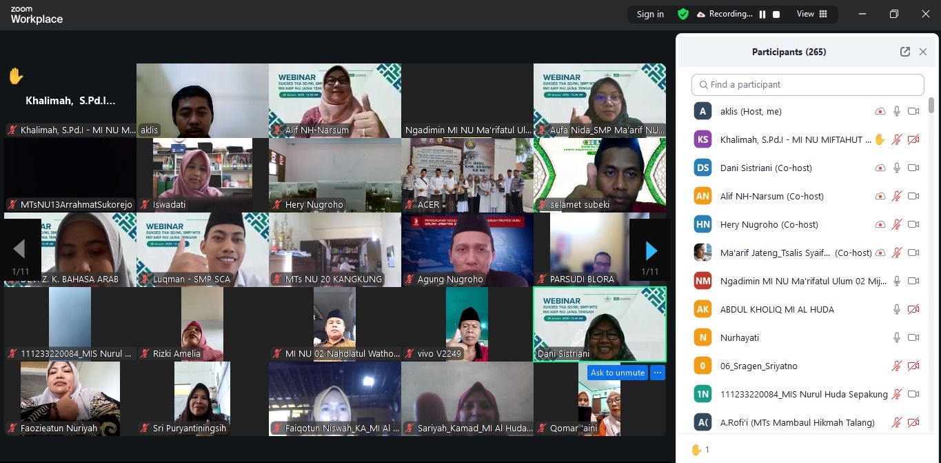 Webinar Bersama Pakar Perkuat Kesiapan Penyelenggaraan TKA di Sekolah/Madrasah Ma’arif NU