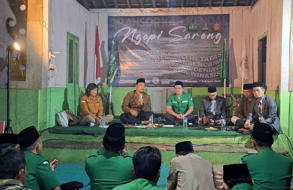 PC GP Ansor Kendal Gelar Ngopi Bareng dan Diskusi Mitigasi Bencana