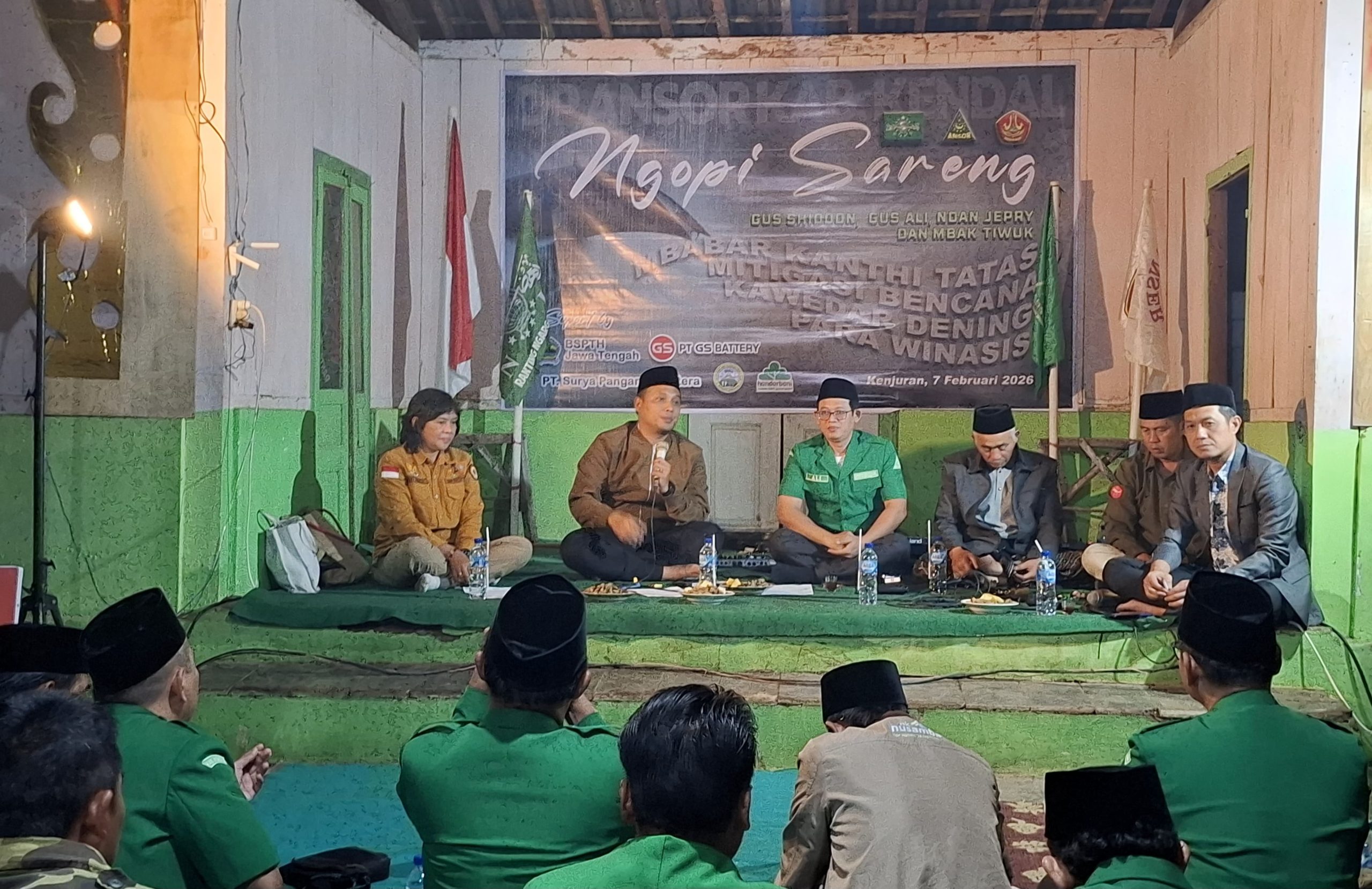 PC GP Ansor Kendal Gelar Ngopi Bareng dan Diskusi Mitigasi Bencana