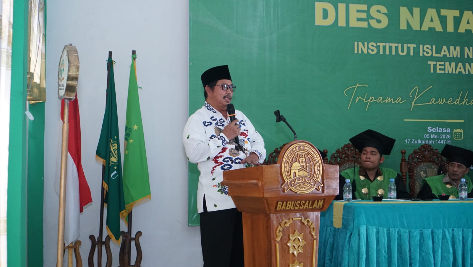 Kuliah Umum Dies Natalis INISNU, Sekretaris Kopertais Jateng Jelaskan Filosofi Serat Tripama