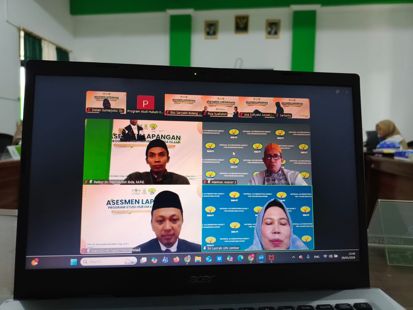 Akreditasi, Asesor BAN-PT Beri Rekomendasi Penguatan Prodi S1 HKI INISNU Temanggung
