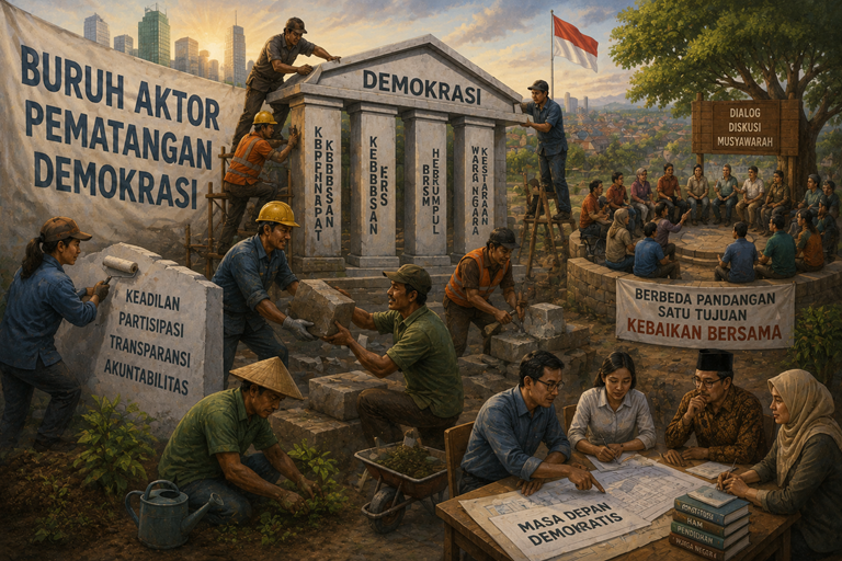 Buruh Aktor Pematangan Demokrasi