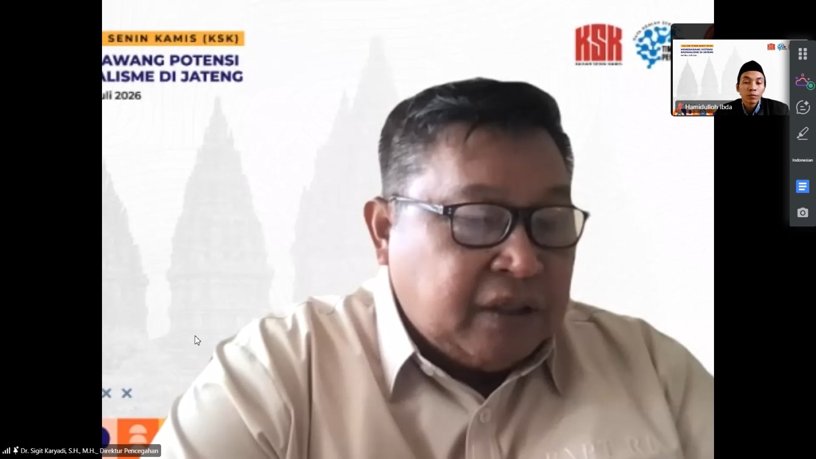 Indeks Potensi Radikalisme Jawa Tengah Turun, BNPT: Kewaspadaan terhadap Radikalisme Digital Harus Terus Dijaga