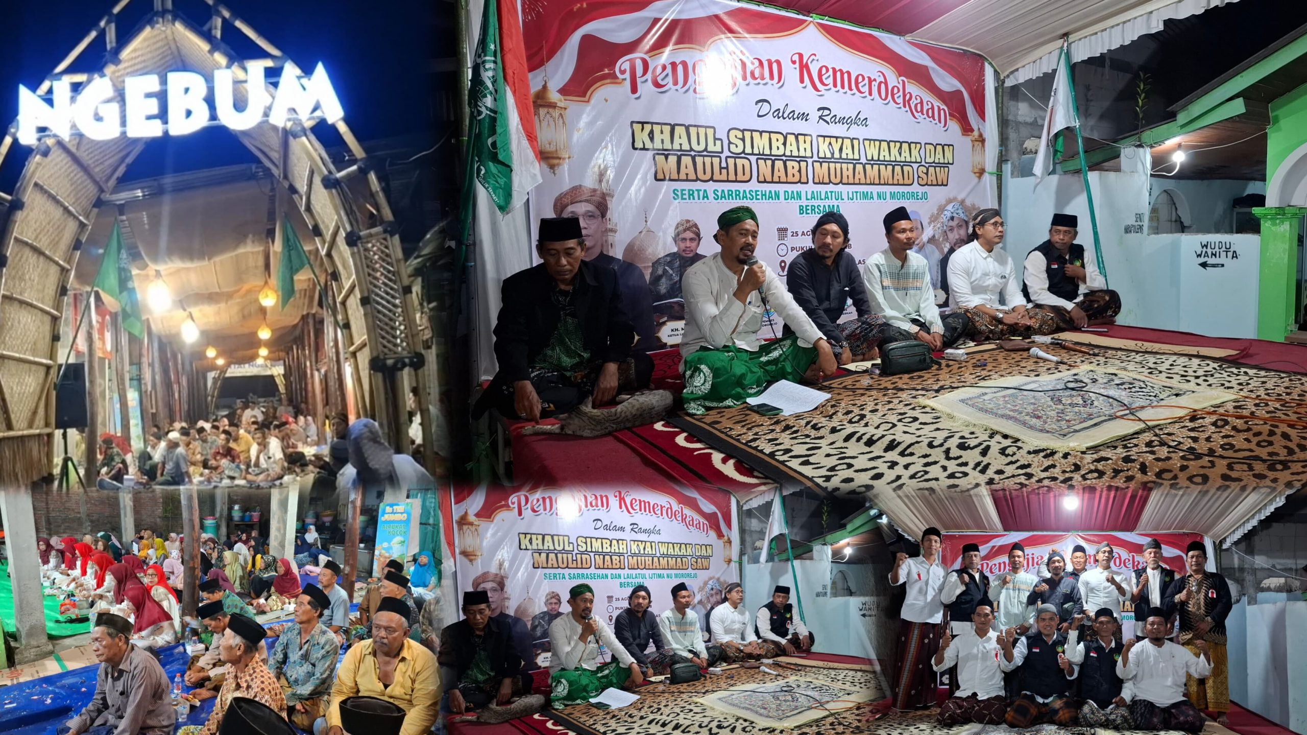 Warga Dukuh Ngebum Mororejo Kaliwungu Gelar Peringatan Haul Simbah Kiai Wakak dan HUT RI