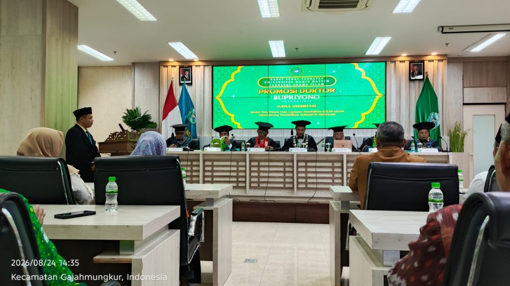 Supriyono Raih Gelar Doktor PAI dengan Spesifikasi Pendidikan Islam Inklusif, Perkuat Tata Kelola ULD di Madrasah